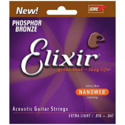 Elixír Nanoweb Acoustic Phosphor Bronze 12 strings 