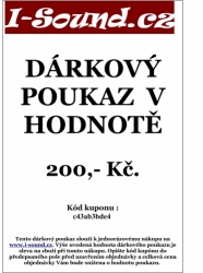 Dárkový poukaz v hodnotě 200,- Kč. 