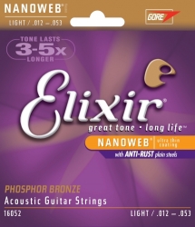 Elixír Nanoweb Acoustic Phosphor Bronze 13