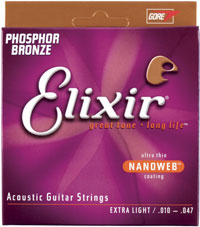 Elixír Nanoweb Acoustic Phosphor Bronze 10   