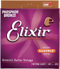 Elixír Nanoweb Acoustic Phosphor Bronze 11